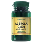 Vitamina C 500mg Naturala din Acerola cu Bioflavonoide, Promotie 2 X 20 tablete masticabile