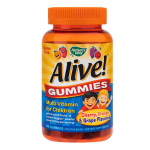 Secom Alive! Multivitamine pentru Copii, 90 jeleuri - Gust de portocale, cirese si struguri