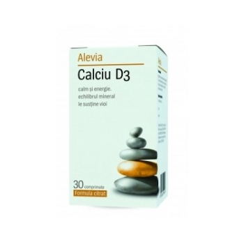 Calciu + Vitamina D3 formula citrat, 30 comprimate