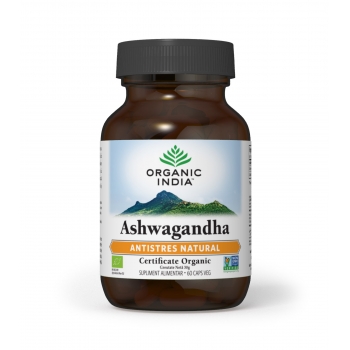 Ashwagandha, 100% Certificat Organic - Antistres Natural si Anti Anxietate, 60 capsule