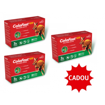 ColaFast - Colagen Rapid, 30 capsule - Pachet PROMO 2+1 GRATIS
