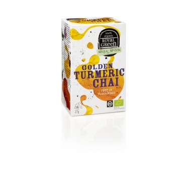 Ceai GOLDEN TURMERIC CHAI – 100% ecologic, 16 plicuri