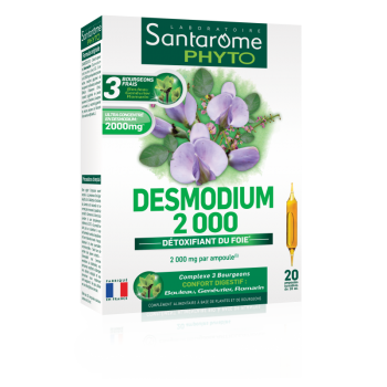 Desmodium 2000 - Protector Hepatic - Detoxifiant Ficat, 20 fiole