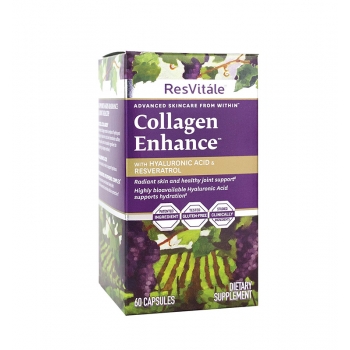 Collagen Enhance cu Acid Hialuronic si Resveratrol, 60 capsule
